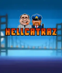 Dive into the thrilling world of Hellcatraz slot by Relax Gaming, showcasing a quirky prisoner and a guard with the infamous Alcatraz prison and San Francisco skyline in the background. This graphic captures the adventure and mischief of an prison break-themed game, great for fans of retro gaming, delivering a captivating adventure. 