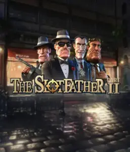 Enter the underworld world of The Slotfather 2 slot by Betsoft, showcasing a lineup of iconic mafia characters in front of a dark urban backdrop. This image depicts the gritty atmosphere of the mafia underworld with its striking character design and ominous setting. Perfect for players attracted to mafia stories, promising a captivating adventure. 